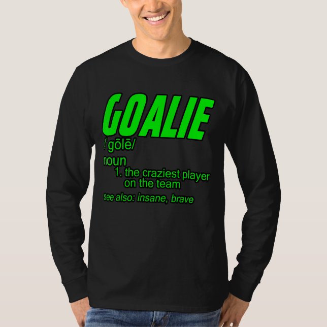 Definition av Goalie Gear Goalkeeper T Shirt (Framsida)