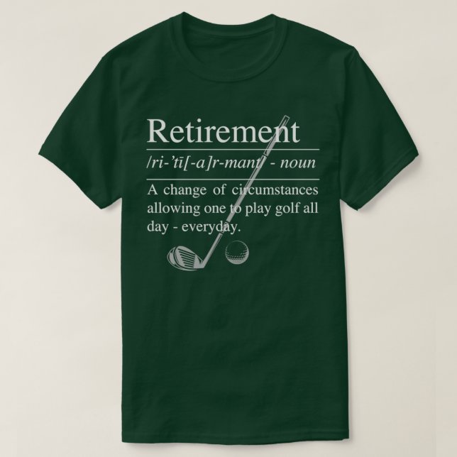 Definition av GOLF Pension T Shirt (Design framsida)
