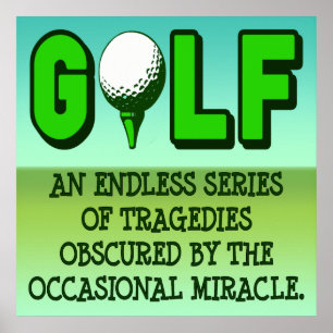 DEFINITION AV GOLFAFFISCHTRYCKET POSTER