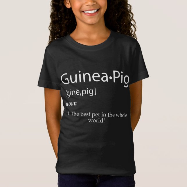 Definition av Guinea Gris - Best Pet För barn T Shirt (Framsida)