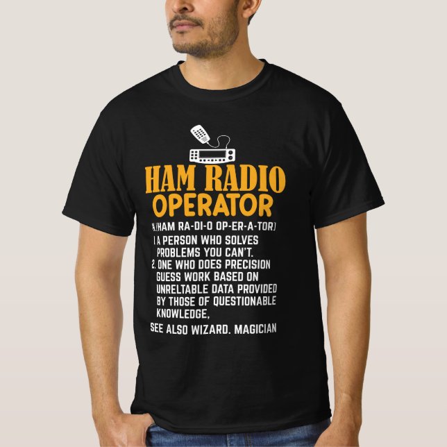 Definition av ham-radiooperatör t shirt (Framsida)