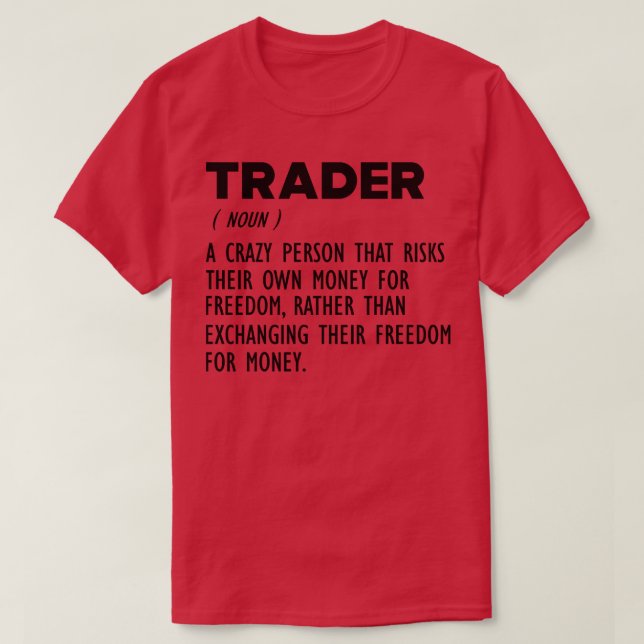 Definition av handlare t shirt (Design framsida)