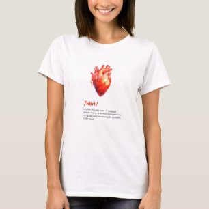 Definition av humant hjärta t shirt
