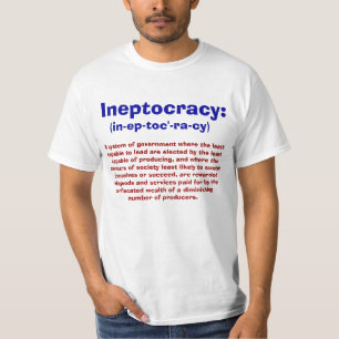 Definition av Ineptocracy T-tröja Tee Shirt