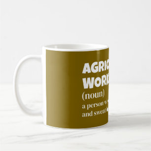 Definition av jordbruksarbetare - Farm Life Kaffemugg