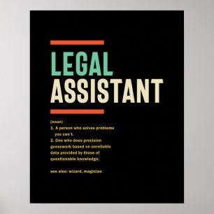 Definition av juridisk assistent poster