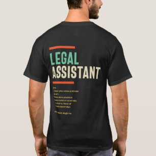Definition av juridisk assistent t shirt