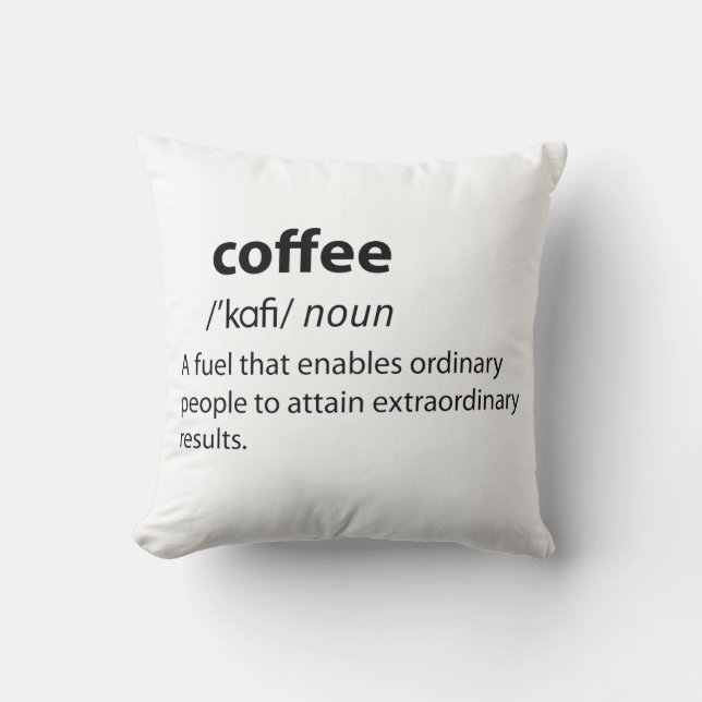 Definition av kaffeudda lexikon kudde (Framsida)