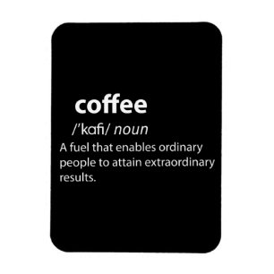 Definition av kaffeudda lexikon magnet