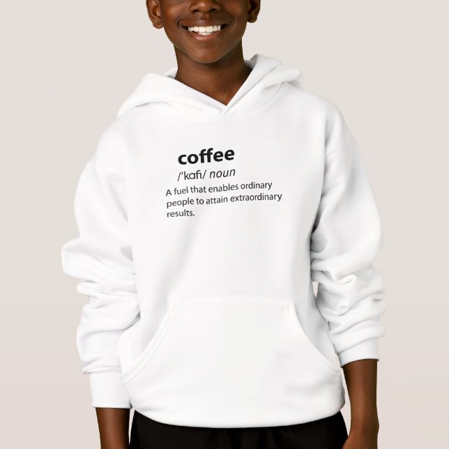 Definition av kaffeudda lexikon t shirt (Framsida)