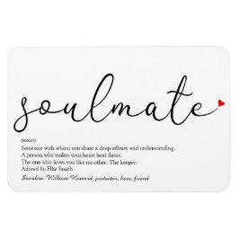 Definition av Kärlek Heart Soulmate Magnet