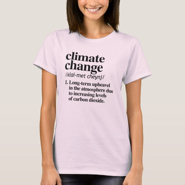 DEFINITION AV KLIMATFÖRÄNDRINGAR T SHIRT (Framsida)