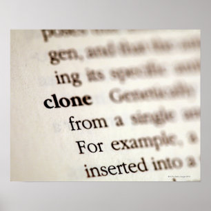 Definition av klon poster