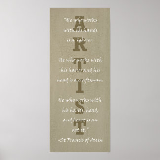 Definition av konstnär poster