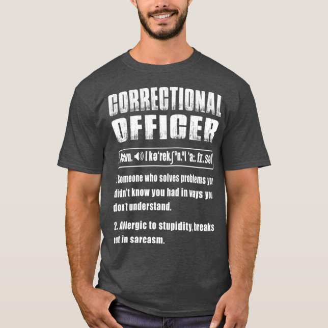 Definition av korrektionsansvarig löser problem t shirt (Framsida)