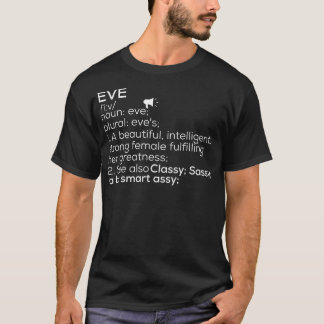 Definition av Kväll för kvinnlig Namn Kväll Meanin T Shirt