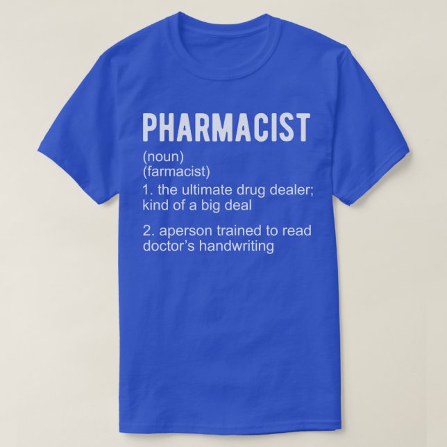 Definition av läkemedel t shirt (Design framsida)