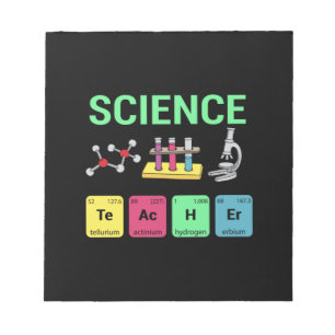 Definition av lärare Gift Science Teacher Anteckningsblock