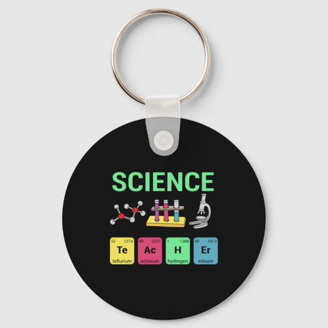 Definition av lärare Gift Science Teacher Nyckelring (Framsida)