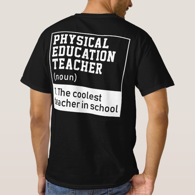 Definition av Lärare inom fysik T Shirt (Baksida)