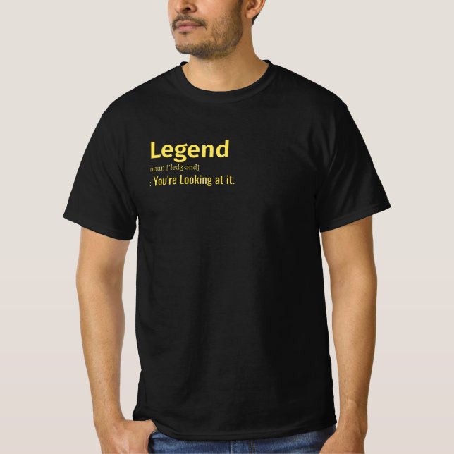 Definition av legend Du är Tittar på. T Shirt (Framsida)