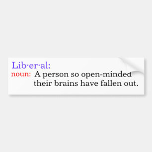 Definition av liberal bildekal