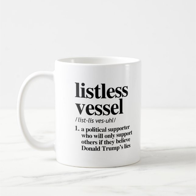 Definition av Listlös Fartyg Kaffemugg (Vänster)