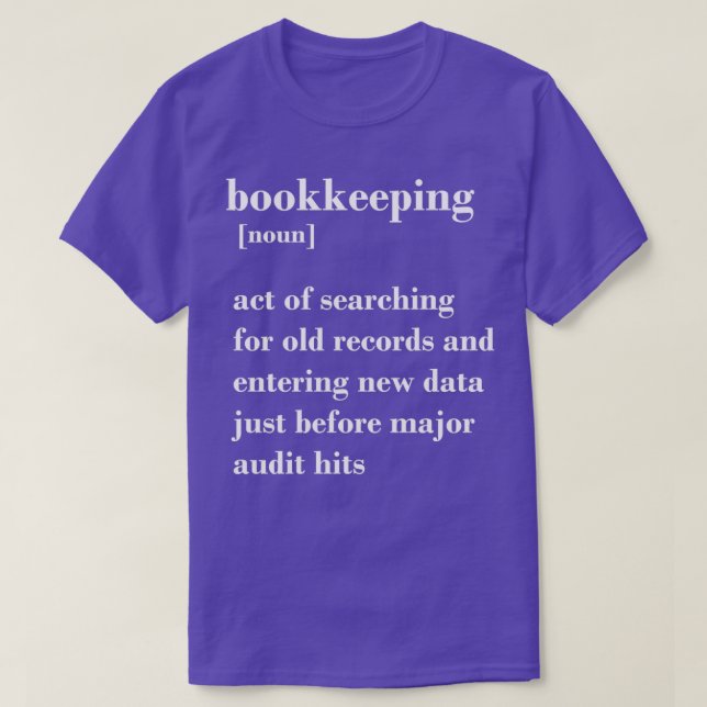 Definition av Lönnbokningsfaktura T Shirt (Design framsida)