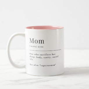 Definition av Mamma Två-Tonad Mugg