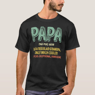 Definition av manar Pappa som en vanlig morfar end T Shirt