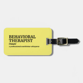 Definition av Märkre för beteendeterapi Bagagebricka