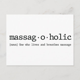 Definition av massag-a-hotell vykort