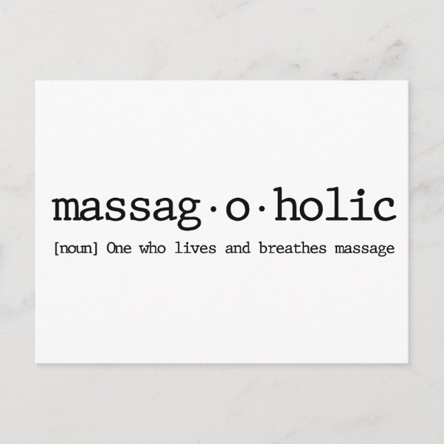 Definition av massag-a-hotell vykort (Framsida)