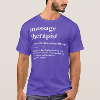 Definition av massageterapi t shirt