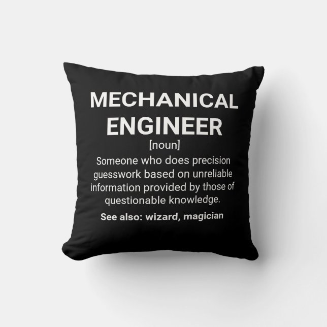 definition av mekanisk Ingenjör: Kudde (Framsida)