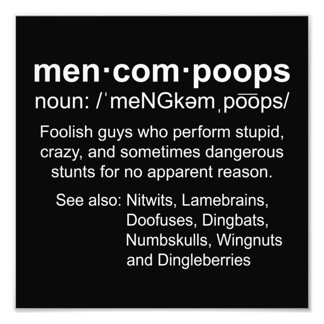 definition av mencomops fototryck (Framsidan)
