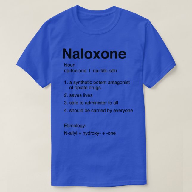 Definition av Naloxon T Shirt (Design framsida)