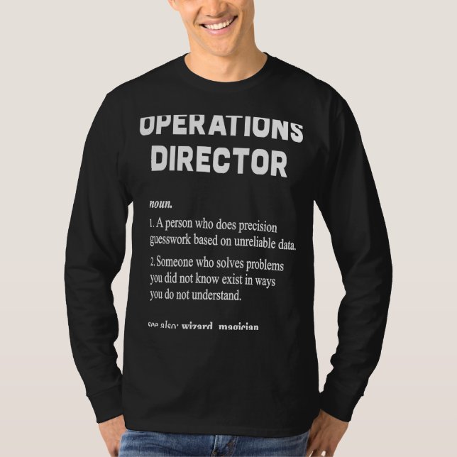 Definition av operativ chef t shirt (Framsida)