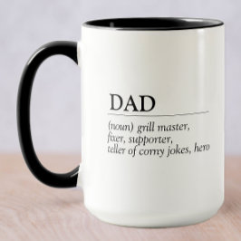 Definition av Pappa Fars dag Mugg