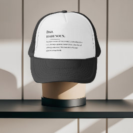 Definition av pappa - Klassiskt Far dag 🧢 💙 Keps