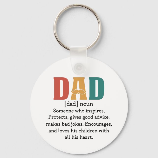 Definition av Pappa Nyckelring (Framsida)