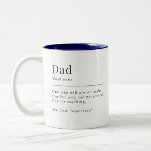 Definition av Pappa Två-Tonad Mugg