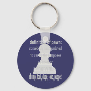 Definition av pawn Keychain Nyckelring