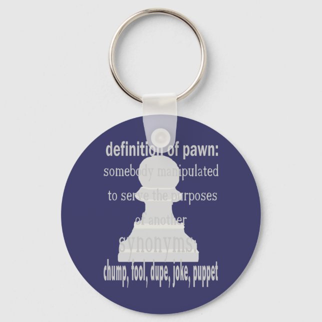 Definition av pawn Keychain Nyckelring (Framsida)