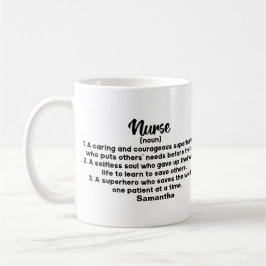 Definition av personlig inspirationell sjuksköters kaffemugg