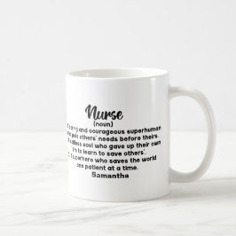 Definition av personlig inspirationell sjuksköters kaffemugg