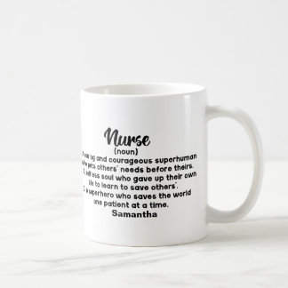 Definition av personlig inspirationell sjuksköters kaffemugg