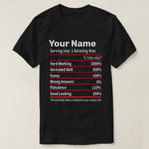 Definition av personlig livsmedel första namn t shirt