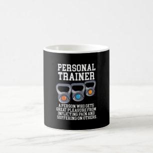 Definition av personlig tränare kaffemugg