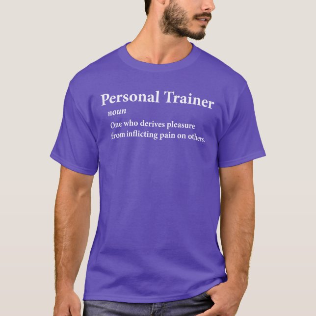 Definition av personlig tränare tee shirt (Framsida)